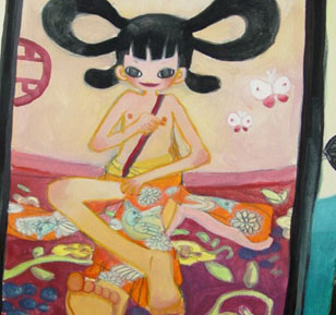 Aya Takano - 18 x 15 - Acrylic On Canvas